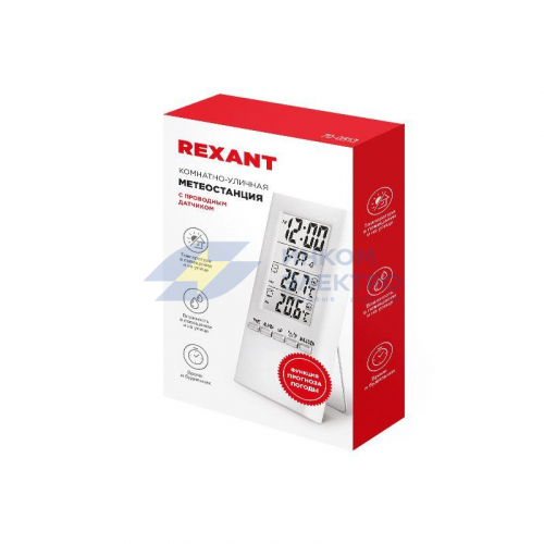 Метеостанция комнатно-уличная Rexant S3331SC с проводным датчиком Rexant 70-0513 фото 8 Метеостанция комнатно-уличная Rexant S3331SC с проводным датчиком Rexant 70-0513 фото 8