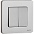 Выключатель 2-кл. Inspiria 10А IP20 250В 10AX механизм алюм. IEK 673622