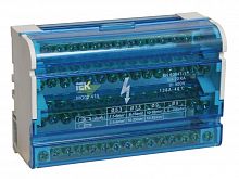 Шина на DIN-рейку в корпусе (кросс-модуль) ШНК 4х15 3L+PEN IEK YND10-4-15-125