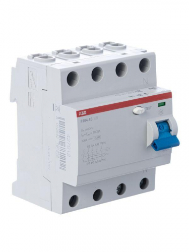 Выключатель дифференциального тока (УЗО) 4п 63А 300мА тип AC F204 ABB 2CSF204001R3630 фото 3 Выключатель дифференциального тока (УЗО) 4п 63А 300мА тип AC F204 ABB 2CSF204001R3630 фото 3