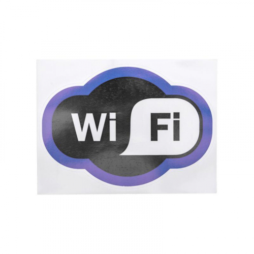 Наклейка информационный знак "Зона Wi-Fi" 150х200мм Rexant 56-0017 Наклейка информационный знак "Зона Wi-Fi" 150х200мм Rexant 56-0017