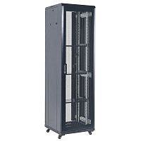 Шкаф напольный 19дюйм 42U 600х800х2054 дверь перфорация перфорир. задн. дверь; боковые съемные стенки RAL9005 Rexant 04-4266-232