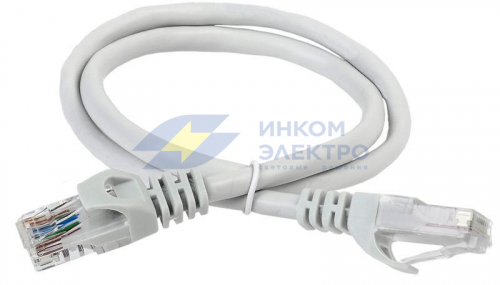 Патч-корд кат.6А UTP LSZH 7м сер. ITK PC01-C6AUL-7M