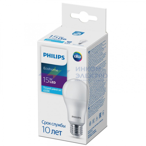 Лампа светодиодная Ecohome LED Bulb 15Вт 1450лм E27 865 RCA Philips 929002305317 фото 2