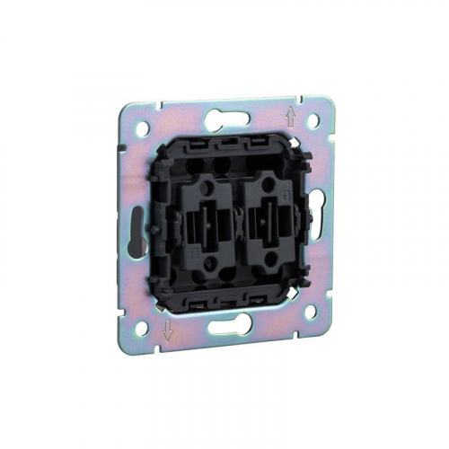 Переключатель перекрестный 2-кл. СП STRONG 10А графит Kranz KR-78-0733-6 фото 6