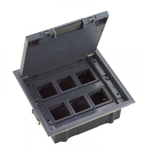 Люк MultiDesk MDK10 на 12мод. IP40 с монтажной коробкой для фальшпола SE MDK10112