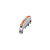 Клемма монтажная СМК PTC-1P 4211 DIN BL/4 450В 32А 0.08-2.5(4.0)кв.мм JazzWay 5073647