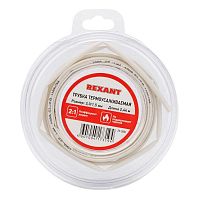 Трубка термоусадочная ТУТ нг 3.0/1.5 бел. ролик 2.44м Rexant 29-0001