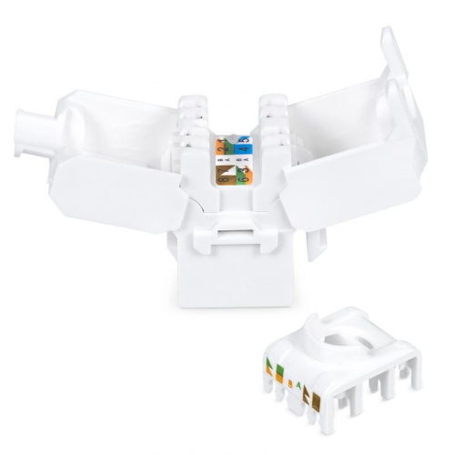 Вставка Keystone Jack RJ45 (8P8C) кат.6A KJ-RJ45-Cat.6A-180-Toolless 180град. без инструмента Toolless бел. Cabeus 7964c фото 3 Вставка Keystone Jack RJ45 (8P8C) кат.6A KJ-RJ45-Cat.6A-180-Toolless 180град. без инструмента Toolless бел. Cabeus 7964c фото 3