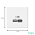 Розетка USB ArtGallery тип A+C 45Вт QC PD высокоскор. ЗУ механизм лотос SE GAL001329