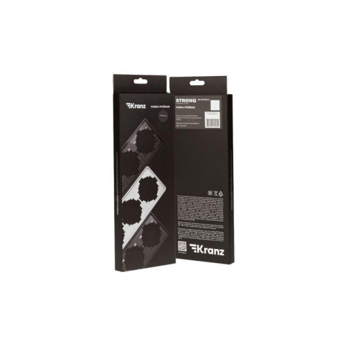 Рамка 3-м STRONG MIELE антрацит Kranz KR-78-0753-5 фото 3
