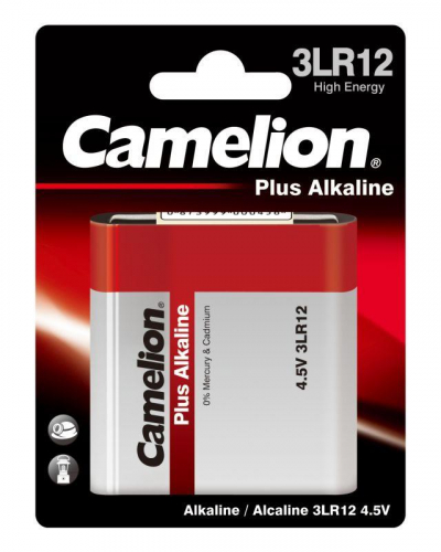 Элемент питания алкалиновый "квадрат" 3LR12 4.5В Plus Alkaline (блист.1шт) Camelion 1656 фото 4 Элемент питания алкалиновый "квадрат" 3LR12 4.5В Plus Alkaline (блист.1шт) Camelion 1656 фото 4