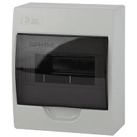 Бокс навесной ЩРН-П-8 8мод. IP41 пластик SIMPLE NO-box_simple-plastic_8_surface BOXS08 Эра Б0041523