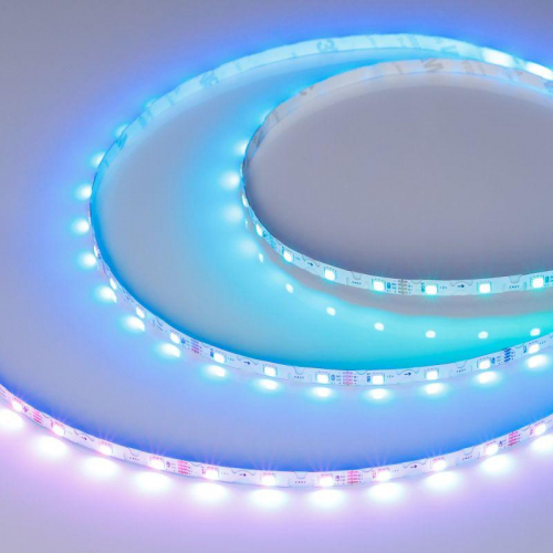 Лента светодиодная SPI-RZ-F60-6mm 12V RGB-PX1-BPT 7Вт/м IP20 3535 (уп.5м) Arlight 044684