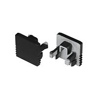 Заглушка SL-MINI-10 BLACK глухая пластик (комплект) Arlight 049414
