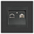 Розетка компьютерная 1-м СП Accent 6-303-07 RJ45 IP20 графит Intro Б0063638