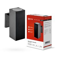 Светильник НБУ CUBE-2хA60-BL E27 IP65 уличный настен. двусторон. под лампу 2хA60 алюм. черн. IN HOME 4690612045153