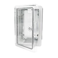 Корпус ЩМПп 300х200х130 УХЛ1 IP65 с прозр. дверцей и монтажн. панелью ABS пластик. Rexant 11-0410