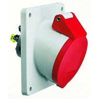Розетка встраиваемая 32А 4п 3P+PE 6ч 400В IP44 наклонная Quick-Connect Bals 12795