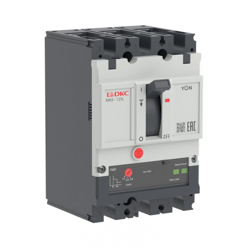 Выключатель автоматический 3P 16А 70кА pro MNX125L при AC415V расцепитель TMD YON MNX125L3PTMD0016