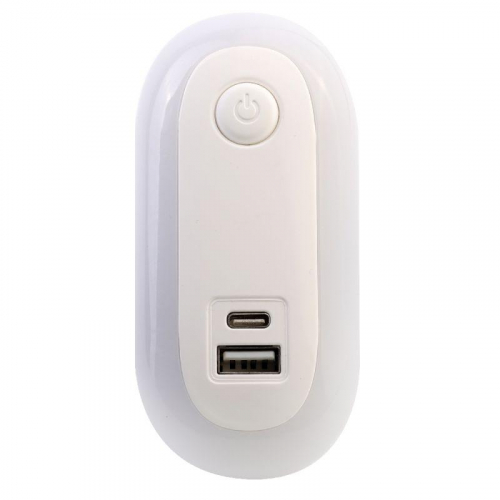 Светильник светодиодный ночник LED USB+TypeC 220В NL-267 Camelion 15384 фото 10 Светильник светодиодный ночник LED USB+TypeC 220В NL-267 Camelion 15384 фото 10