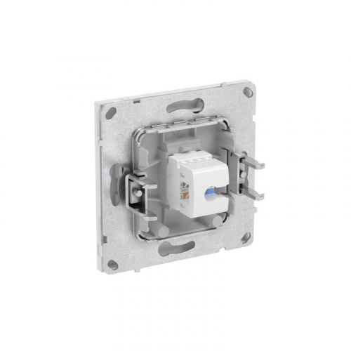 Розетка компьютерная 1-м KANT RJ45 кат.6A без шторки бел. песок DKC 7010673 фото 5