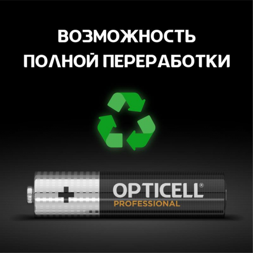 Элемент питания алкалиновый AAA/LR03 (блист. 4шт) Professional Opticell 5052002/6052002 фото 6