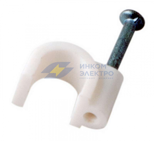 Крепеж кабеля круглый 7мм (уп.50шт) Rexant 07-4007