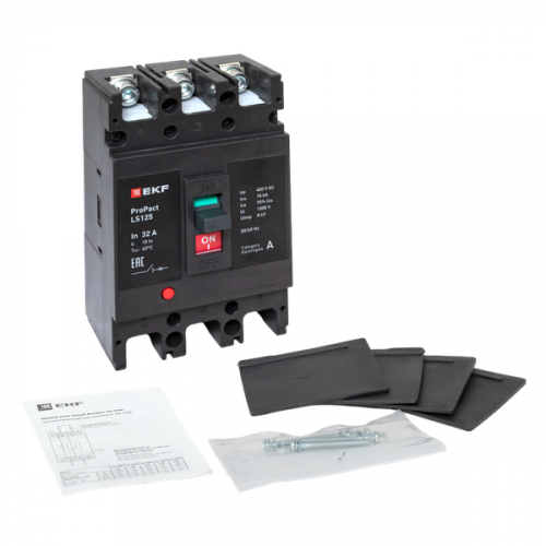 Выключатель автоматический 3п 32А 18кА LS125 ProPact EKF mccb-125-18-3-32-ls фото 2 Выключатель автоматический 3п 32А 18кА LS125 ProPact EKF mccb-125-18-3-32-ls фото 2