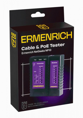 Тестер кабельный NetGeeks NP10 фиолет. Ermenrich 85300 фото 7 Тестер кабельный NetGeeks NP10 фиолет. Ermenrich 85300 фото 7