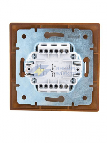 Выключатель 1-кл. СП Mira 10А сосна LEZARD 701-0801-100 фото 4