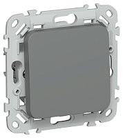 Выключатель проходной 1-кл. СП FLITE ВС61-1-0-ФлМА 10А механизм мокрый асфальт IEK FI-V12-0-10-1-K80