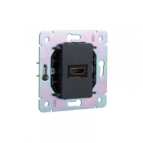 Розетка СП ROUND HDMI IP20 титан Kranz KR-78-0730-2 фото 6 Розетка СП ROUND HDMI IP20 титан Kranz KR-78-0730-2 фото 6