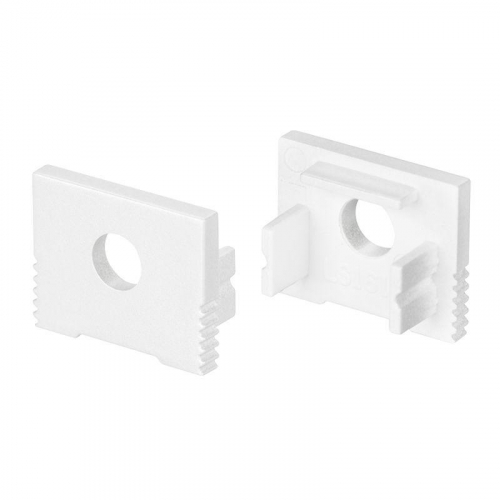 Заглушка SL-SLIM-H13M WHITE с отверстием пластик Arlight 037538