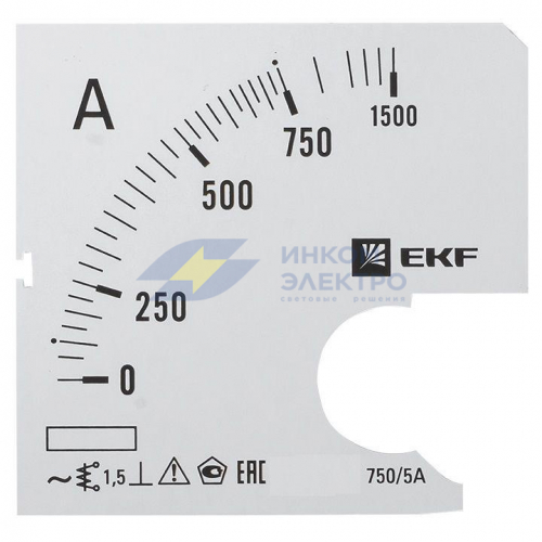 Шкала сменная для A961 750/5А-1.5 PROxima EKF s-a961-750