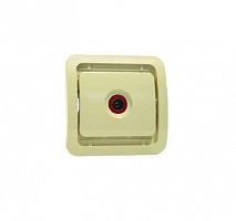 Розетка телевизионная проходная TV 1-м СП Mimoza без вставки крем. Makel 32007