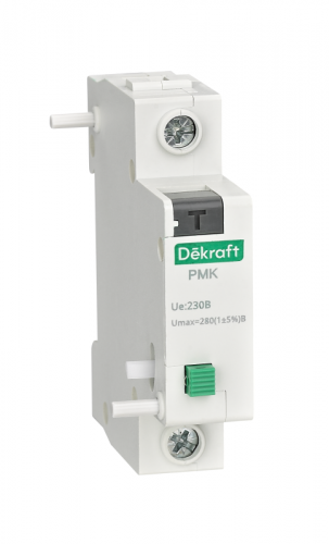 Расцепитель максимального напряжения Umax>280В РМК-201 DEKraft 18131DEK Расцепитель максимального напряжения Umax>280В РМК-201 DEKraft 18131DEK