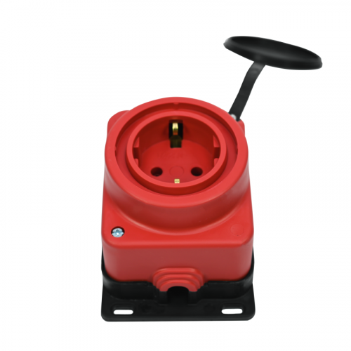 Розетка ОП MultiSet 16А 2P+E 250В IP44 каучук красн. SE MST4403RD фото 5 Розетка ОП MultiSet 16А 2P+E 250В IP44 каучук красн. SE MST4403RD фото 5