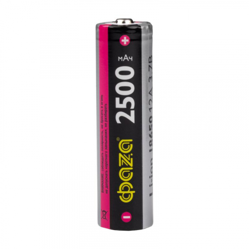 Аккумулятор 18650 3.7В Li-Ion 2500мА.ч без платы защиты PB-4 (уп.4шт) ФАZА 5060326 фото 6