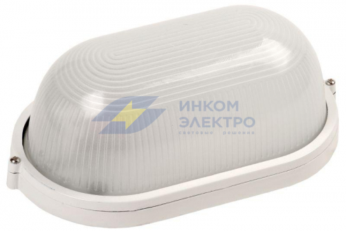 Светильник НПП 1201 100Вт E27 IP54 бел. овал IEK LNPP0-1201-1-100-K01