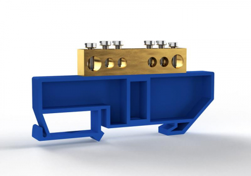 Шина нулевая на DIN-изоляторе 8х12мм 6 отвер. латунь TOKOV ELECTRIC TKE-BCB-812-6-DIN/N Шина нулевая на DIN-изоляторе 8х12мм 6 отвер. латунь TOKOV ELECTRIC TKE-BCB-812-6-DIN/N