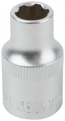 Головка шестигранная CrV 1/2дюйм 10мм FIT 62040 фото 2 Головка шестигранная CrV 1/2дюйм 10мм FIT 62040 фото 2