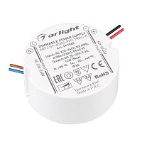 Блок питания ARPJ-SP-40300-PFC-TRIAC-R (12Вт 20-40В 300мА) IP65 пластик Arlight 047588