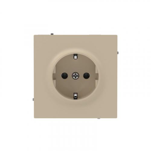 Розетка силовая KANT 2P+E без шторки ванильн. марципан DKC 7015033
