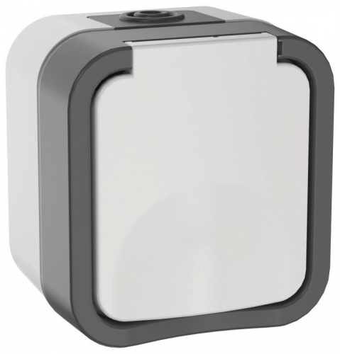 Розетка 1-м ОП TORS 16А IP55 TS220 с заземл. с крышкой бел. IEK TS-R16-16-55-K41 Розетка 1-м ОП TORS 16А IP55 TS220 с заземл. с крышкой бел. IEK TS-R16-16-55-K41