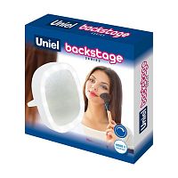 Зеркало ULK-F71 WHITE карманное с подсветкой на батарейках 3AAA (не в/к) бел. Uniel UL-00007511