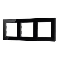 Рамка стеклянная FRM-GLARE-GS-3-BK Arlight 043800