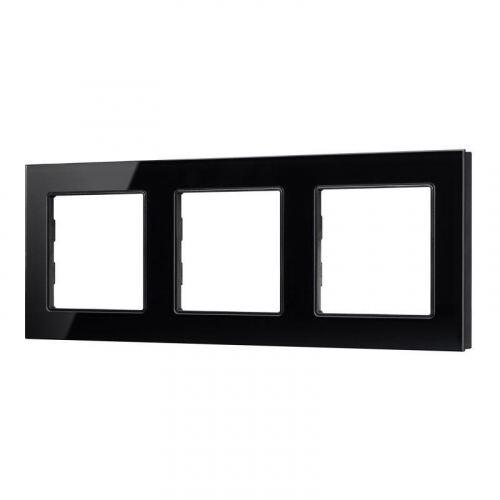 Рамка стеклянная FRM-GLARE-GS-3-BK Arlight 043800 Рамка стеклянная FRM-GLARE-GS-3-BK Arlight 043800