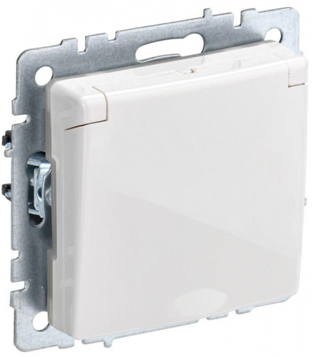Розетка BRITE РСбш10-3-БрБ 16А IP20 с заземл. защ. шторки с крышкой механизм бел. IEK BR-R16-16-K01 Розетка BRITE РСбш10-3-БрБ 16А IP20 с заземл. защ. шторки с крышкой механизм бел. IEK BR-R16-16-K01