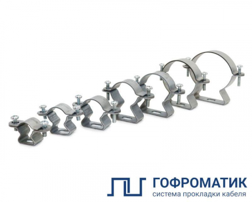 Хомут трубный ХТс-01-40 сталь ГОФРОМАТИК zeta45974 Хомут трубный ХТс-01-40 сталь ГОФРОМАТИК zeta45974